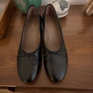 Mansur Gavriel Black Dream Ballerina Pumps size 39.5